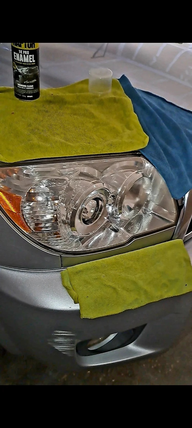 Toyota 4Runner headlight after restoration